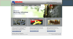 Desktop Screenshot of mcginleyadhesive.com