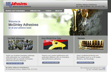 Tablet Screenshot of mcginleyadhesive.com